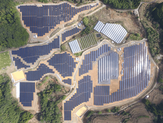पूरा स्थापना के कागोशिमा 7.5 मेगावाट के सौर बिजली संयंत्र