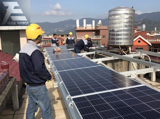 फ्लैट सीमेंट छत सौर बढ़ते प्रणाली